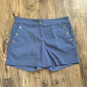 Isaac Mizrahi High Waist Sailor Shorts Pockets Blue 5” inseam Women’s 12